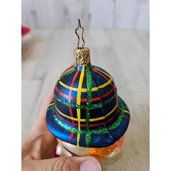 Inge glas? Clown glass birgits ornament hat glitter Xmas tree - Picture 5 of 12